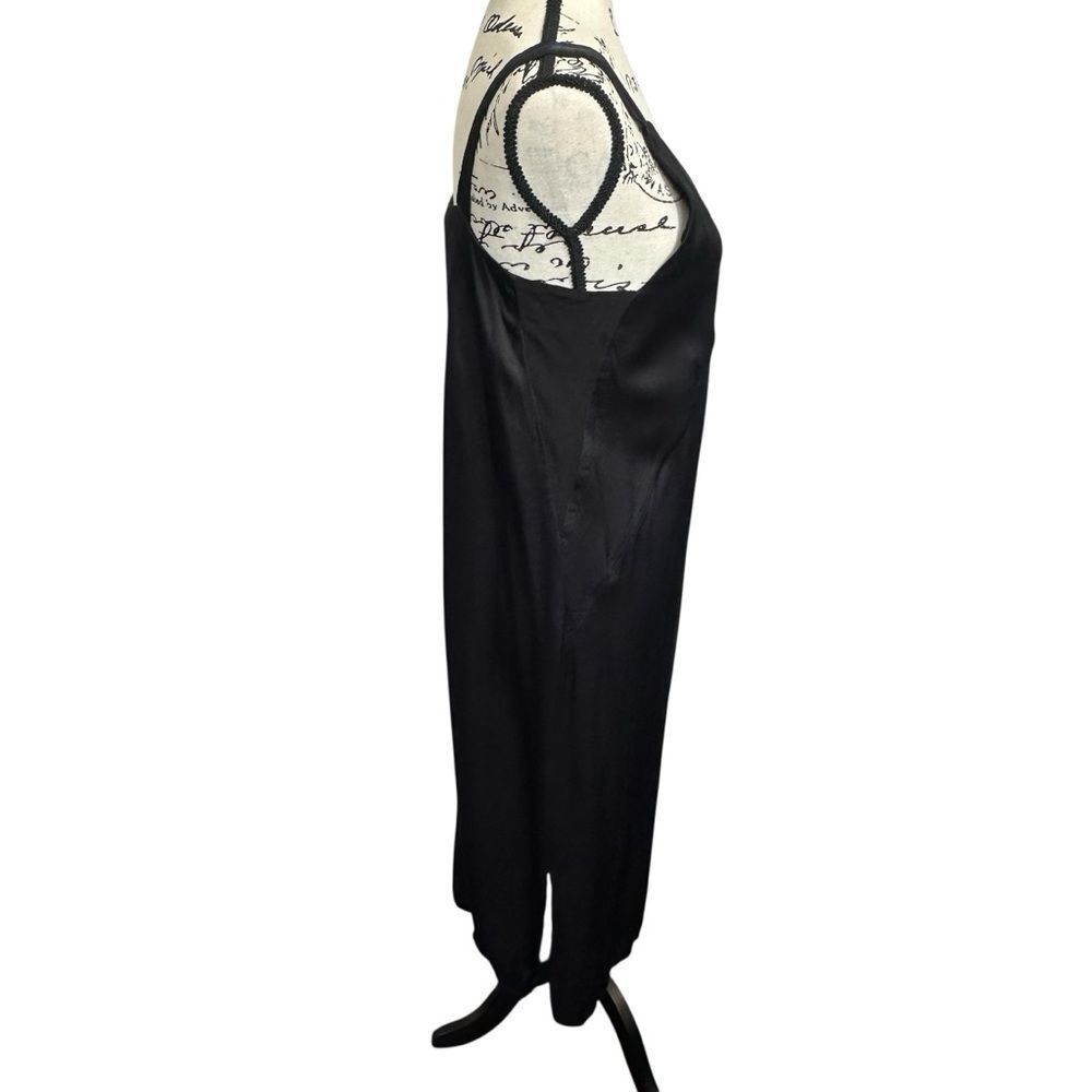H&M Black Classic Intimate Style Babydoll Fairy Event Slip Midi Dress, Size 8 - Picture 4 of 12